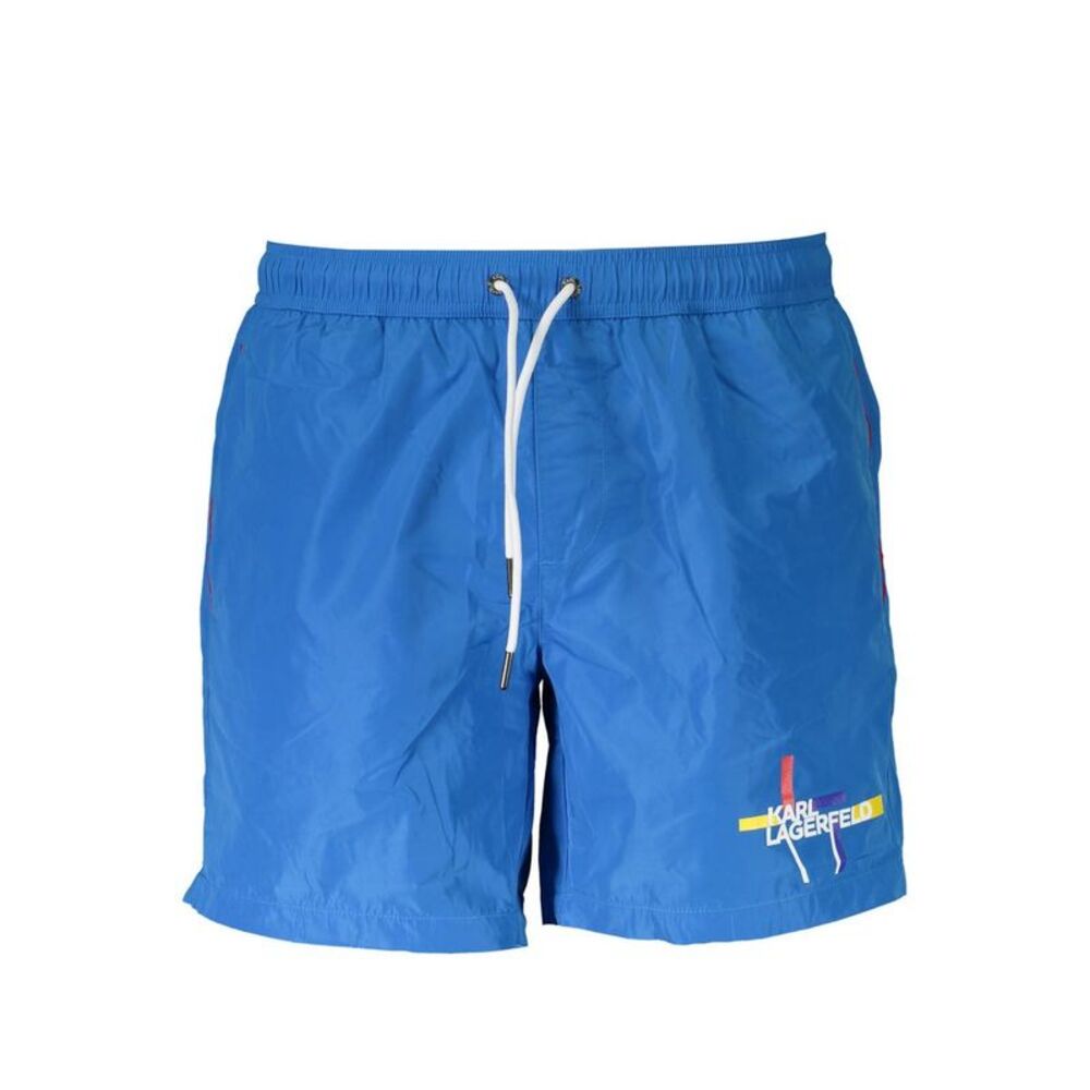Karl Lagerfeld Azzurro Polyester Men Swim Men's Boxer